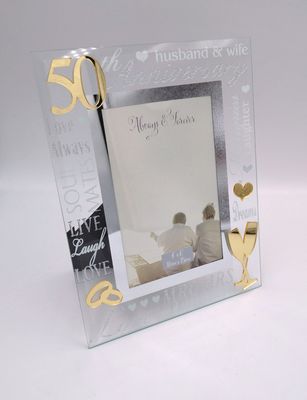 50th Golden Anniversary Photo Frame