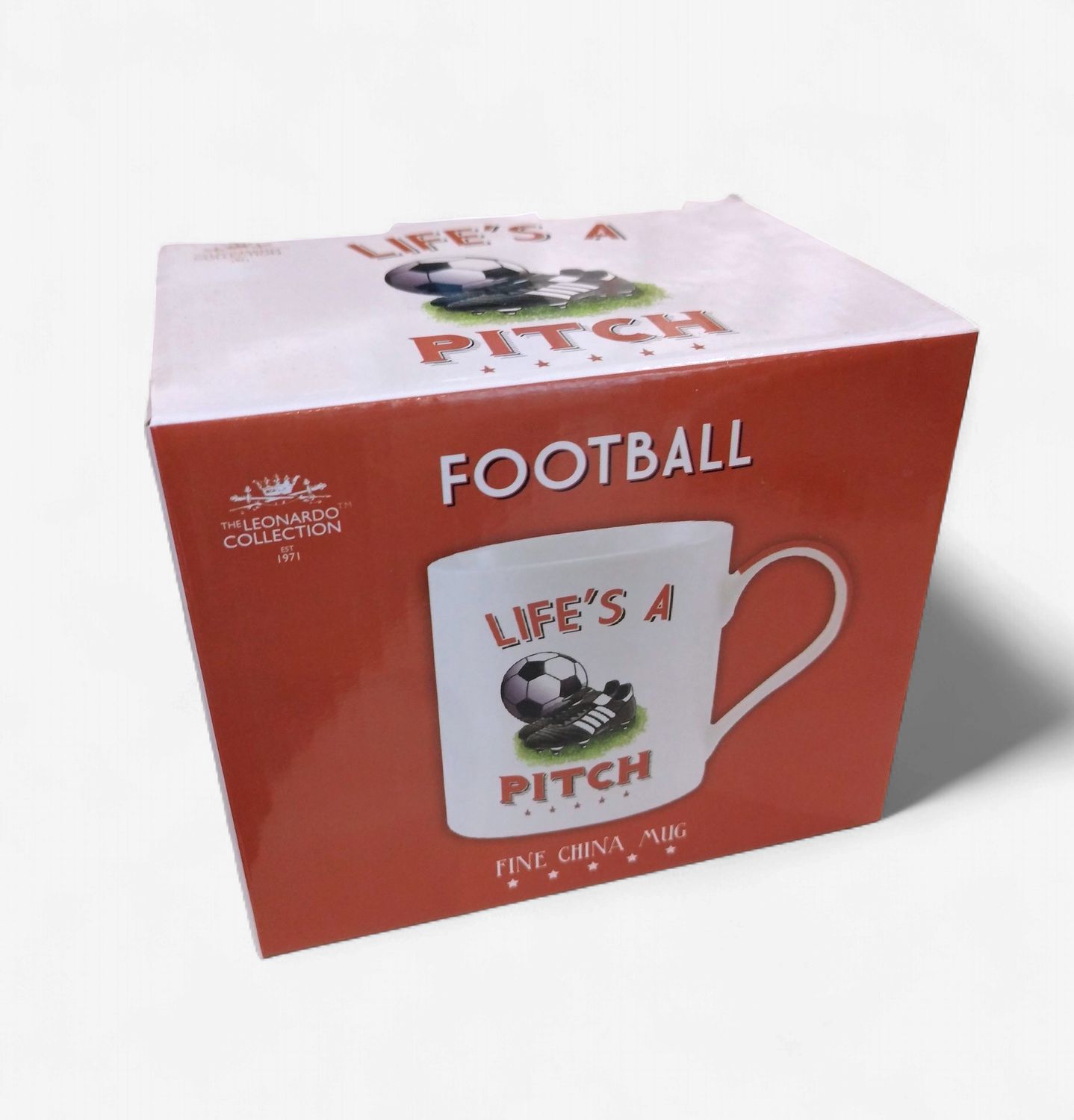 Life's A Pitch Football Mug