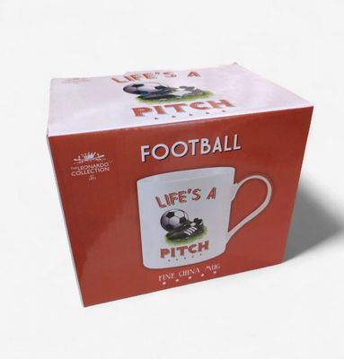 Life's A Pitch Football Mug