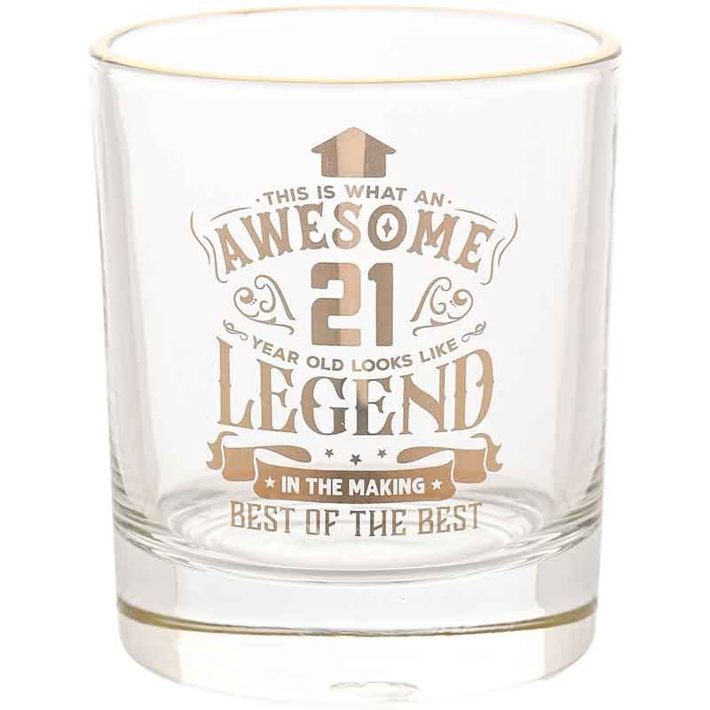 21st Harvey Makin Legend Tumbler Glass