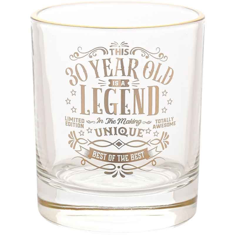 30th Harvey Makin Legend Tumbler Glass
