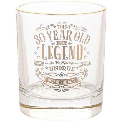 30th Harvey Makin Legend Tumbler Glass