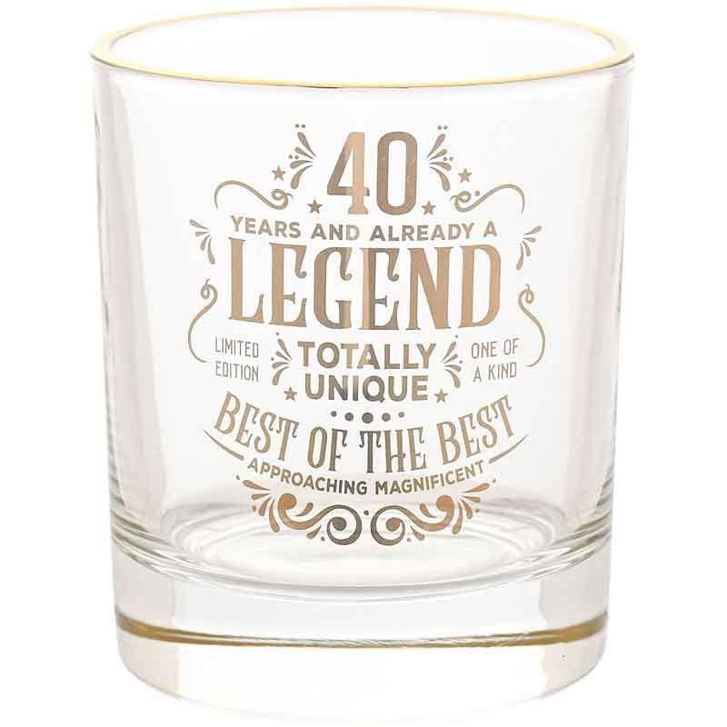 40th Harvey Makin Legend Tumbler Glass