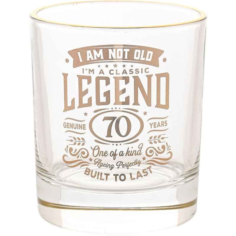 70th Harvey Makin Legend Tumbler Glass