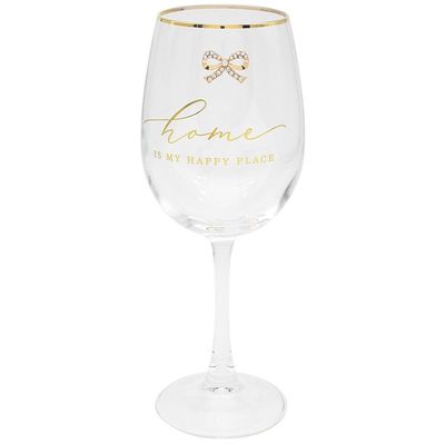 Home Wine Glass, by Madelaine with Hearts