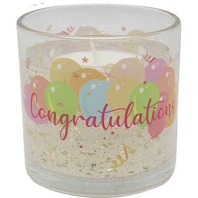 Congratulations LED Light up Gel Candle