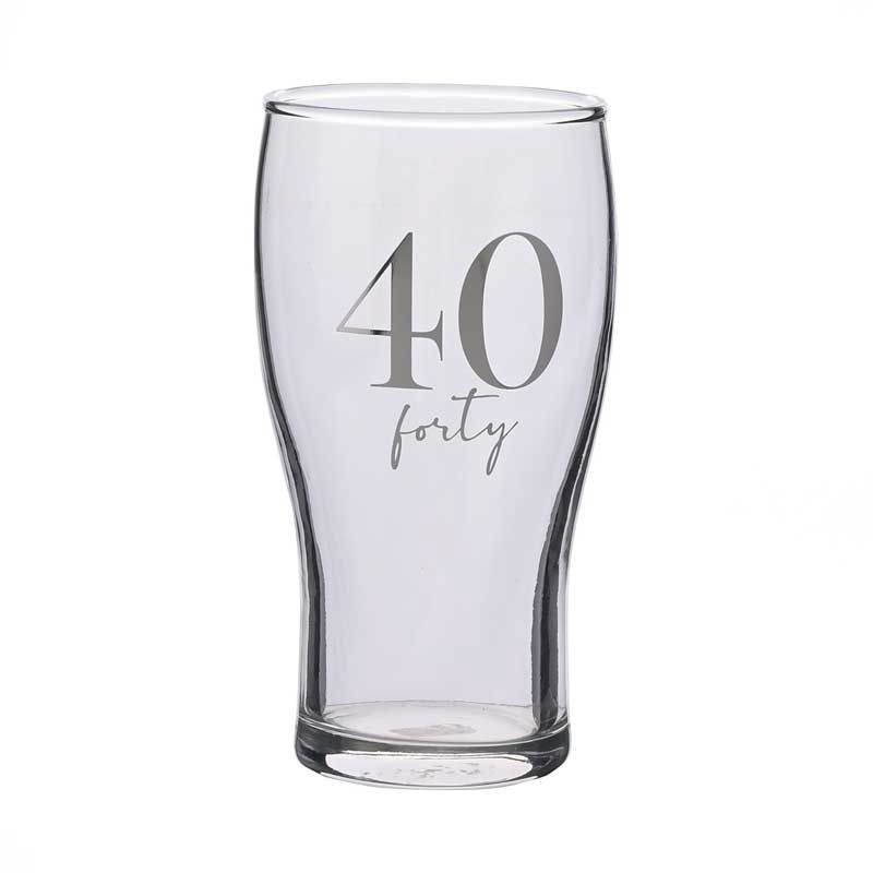 40th Birthday Pint Glass
