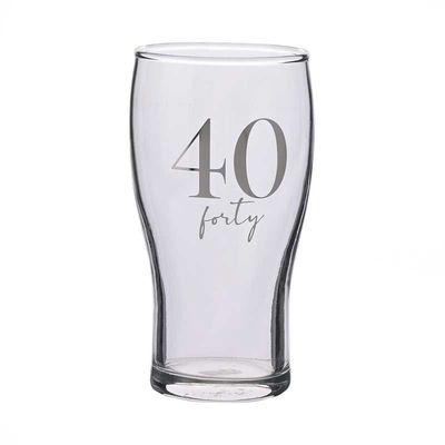 40th Birthday Pint Glass