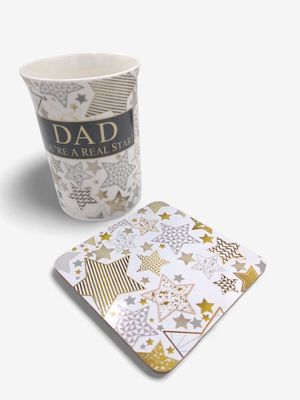Dad You're a Real Star Mug & Coaster