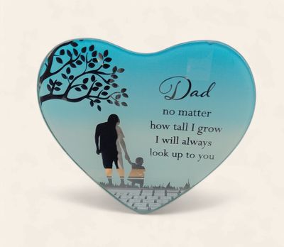 Dad Hanging Mirrored Plaque
