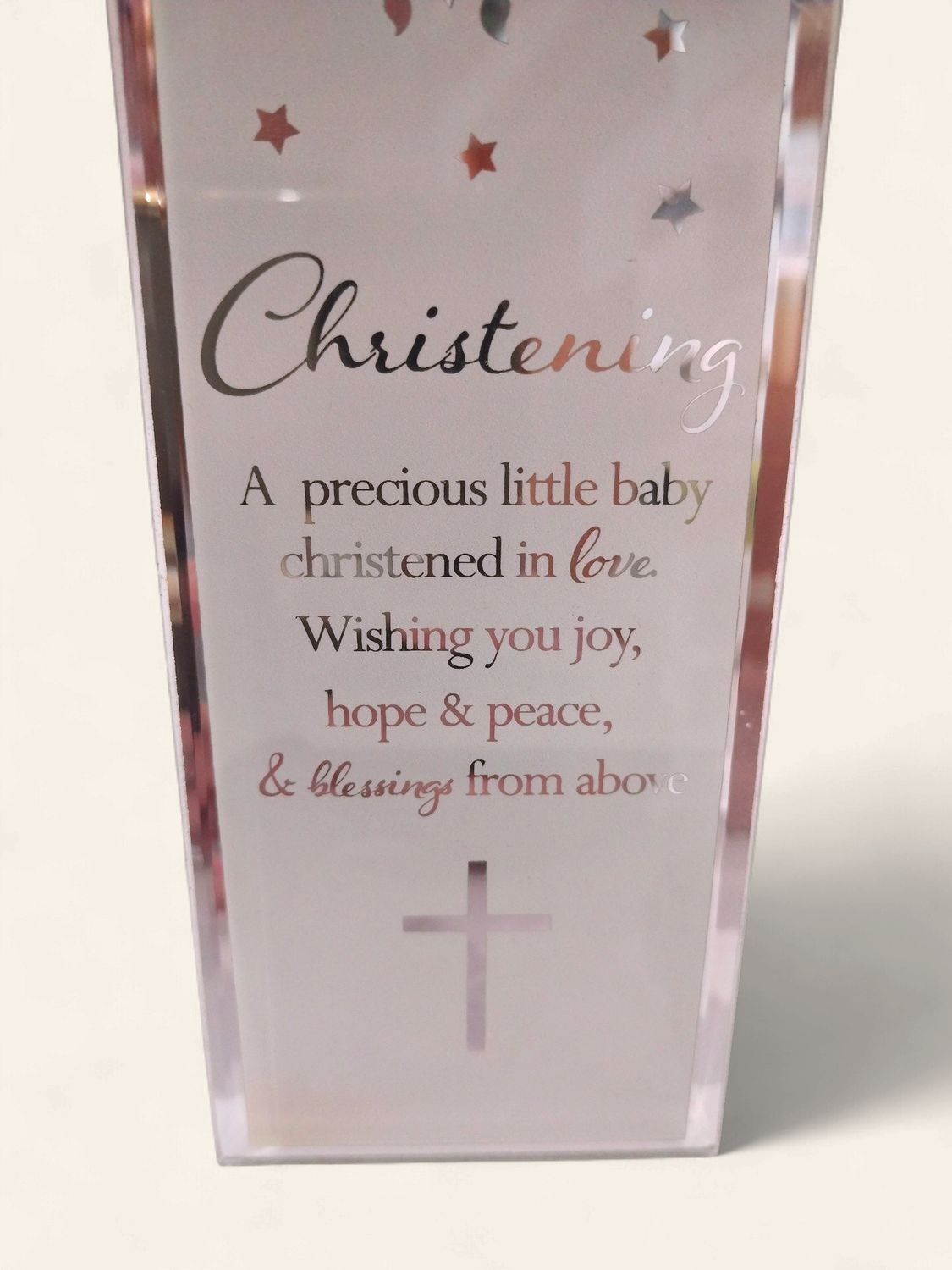 Christening Standing Plaque