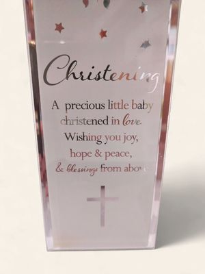 Christening Standing Plaque