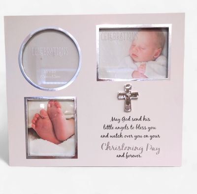 Christening Day Triple Frame