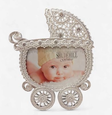 Pram Silver Photo Frame