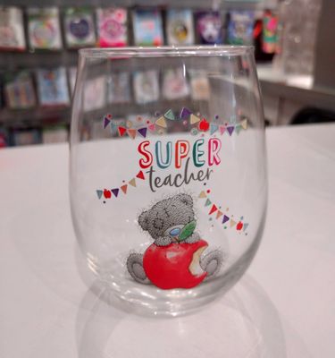 World's Best Teacher Stemless Wine Glass