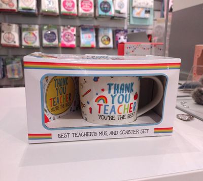 Best Teacher's Mug and Coaster Set