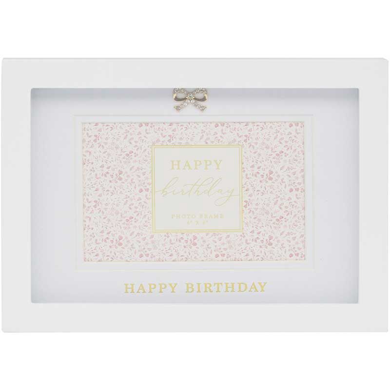 Happy Birthday Photo Frame, Hearts Design