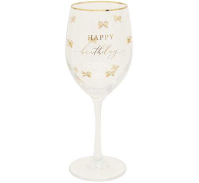 Happy Birthday Wine Glass, Madelaine