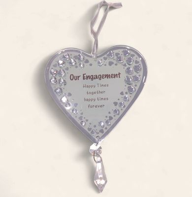 Our Engagement Hanging Plaque