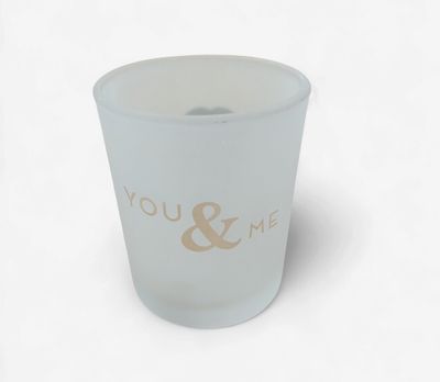 You &amp; Me Anniversary Tealight Holder
