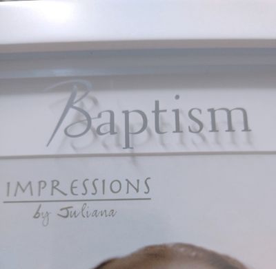 Baptism Impressions Photo Frame