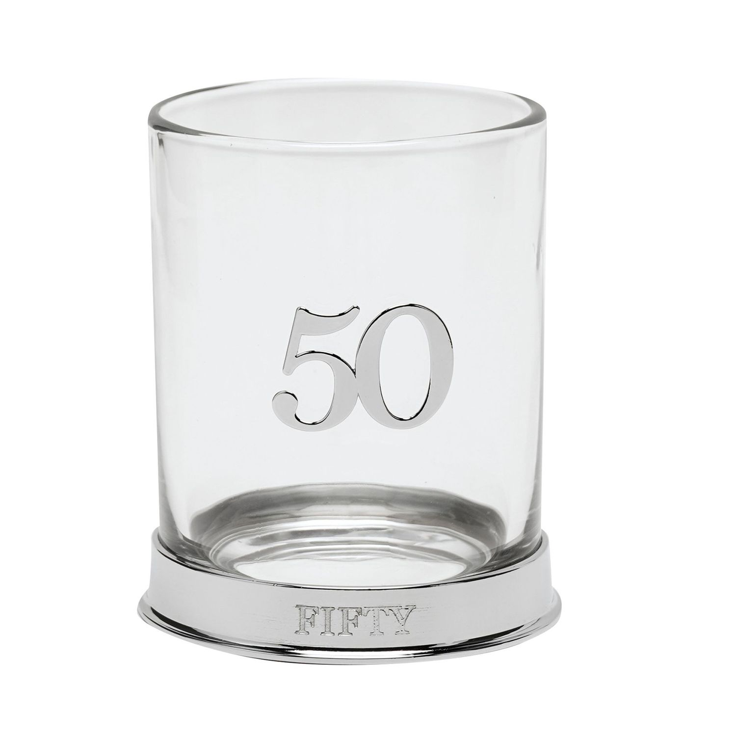 Milestones 3D Number Whisky Glass - 50