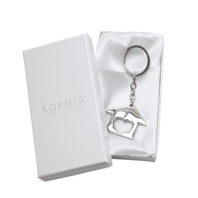 Sophia Classic Heart Home Keyring