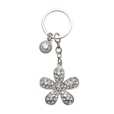 Sophia Classic Crystal Flower Keyring