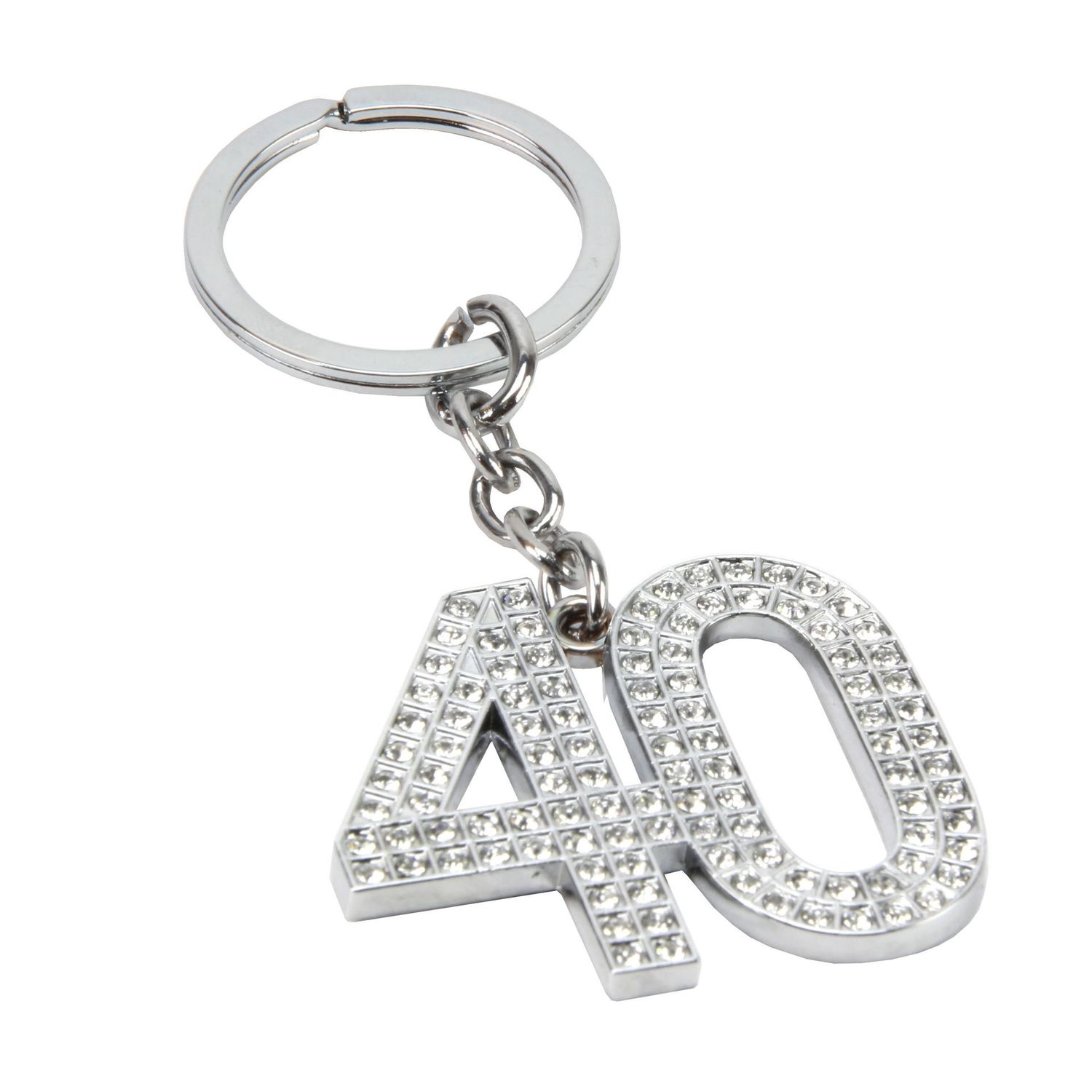 Milestones Crystal Keyring - 40