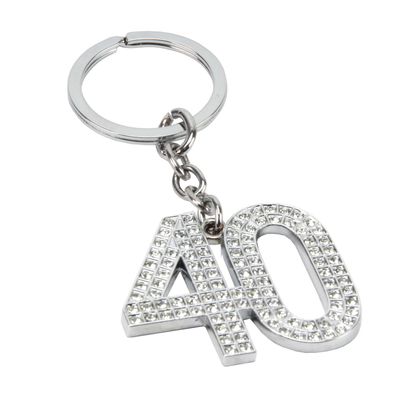 Milestones Crystal Keyring - 40