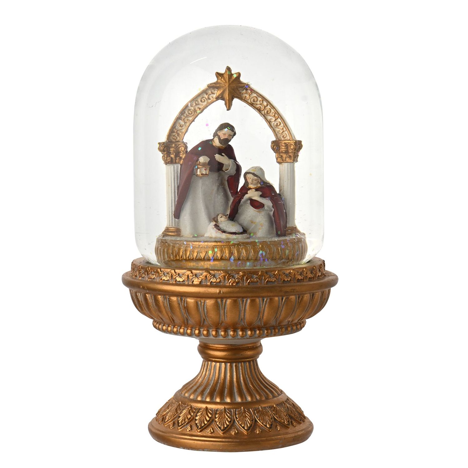 Regal Tidings Nativity Cloche Water Ball