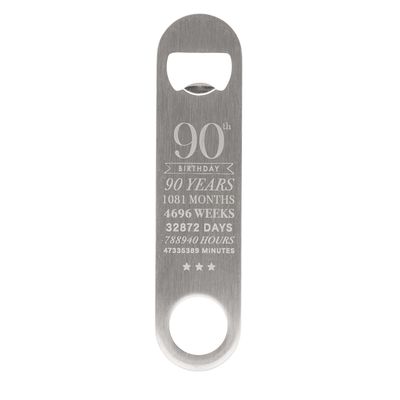 Milestones Pint Glass &amp; Bottle Opener - 90