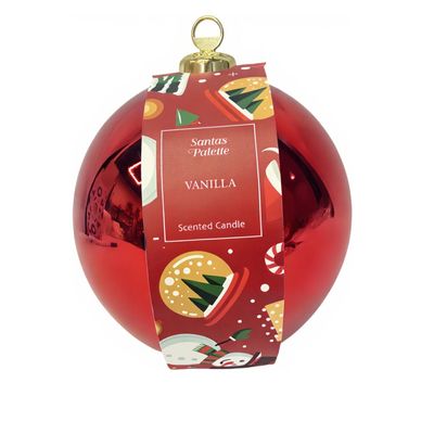 Mercury Red Fragranced Glass Bauble Candle