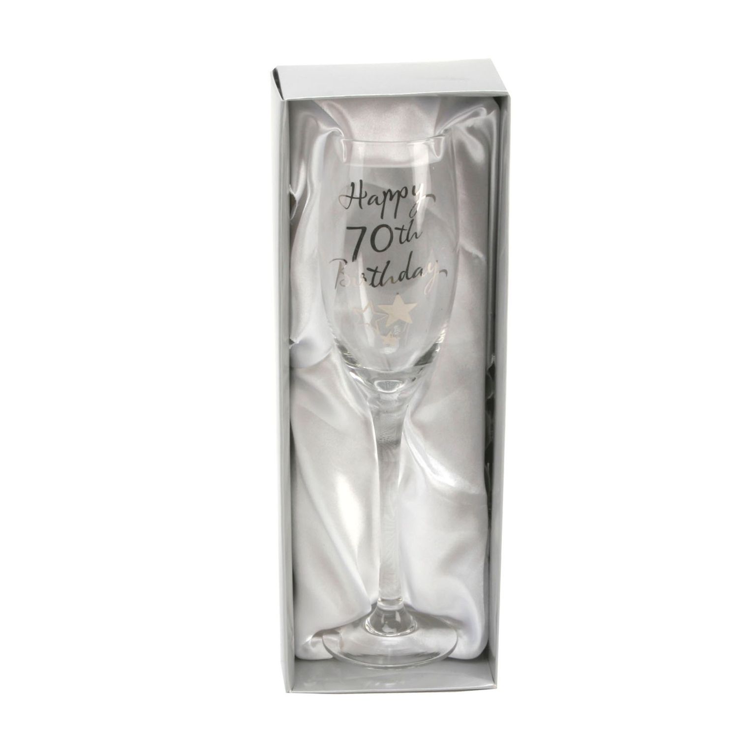 Milestones Champagne Flute - 70th Birthday
