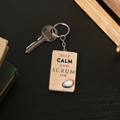 Hobbies By Harvey Keyring - Rugby