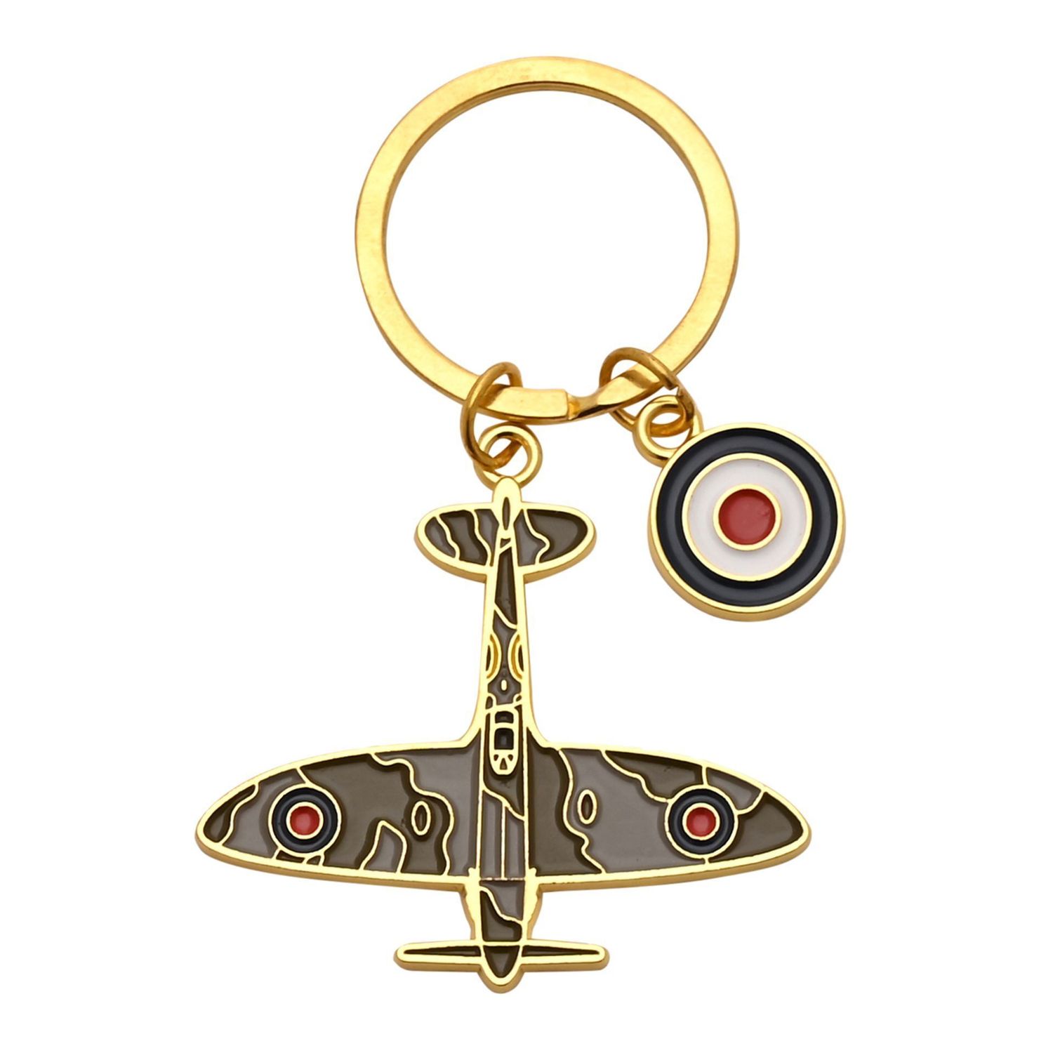 RAF Enamel Keyring - Spitfire