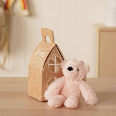 Willow The Plush Light Pink Bear Keyring