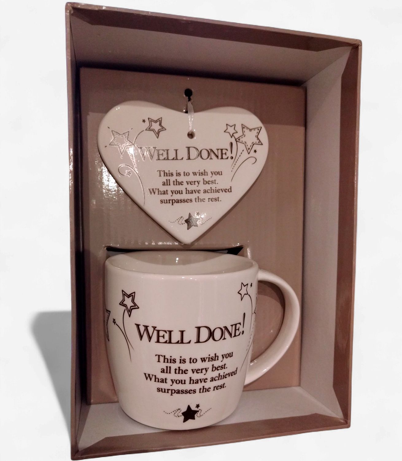 Well Done Ceramic Mug &amp; Coaster Gift Set