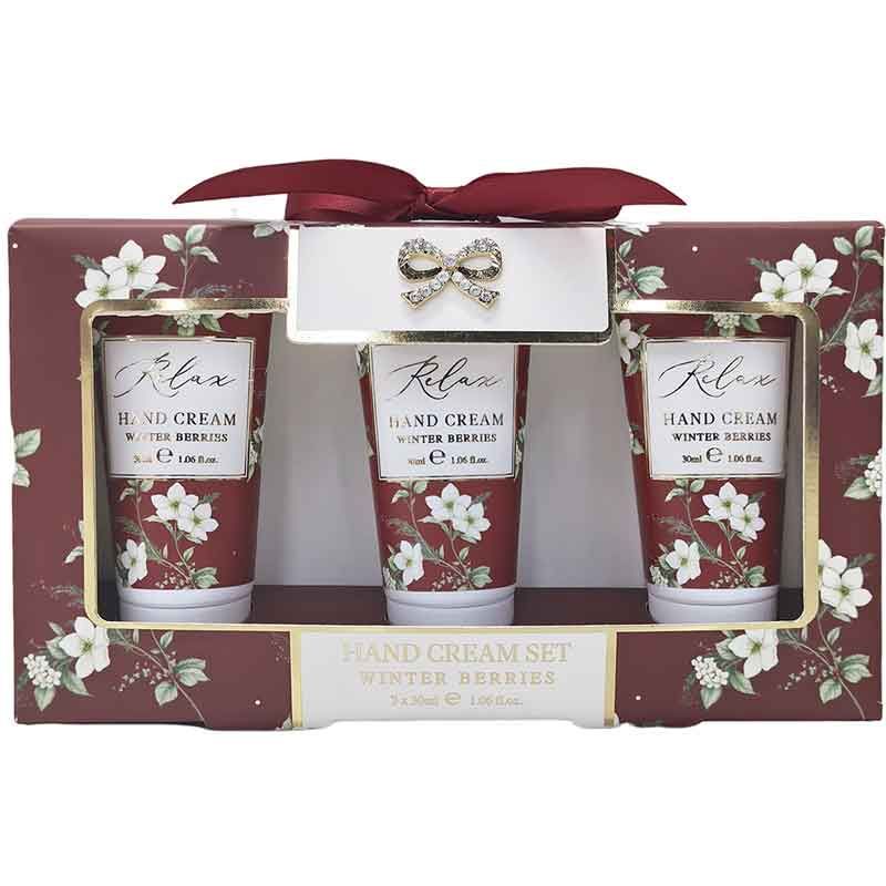 Christmas Madelaine Hand Cream Trio Set - Winter Berries