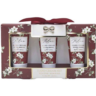 Christmas Madelaine Hand Cream Trio Set - Winter Berries