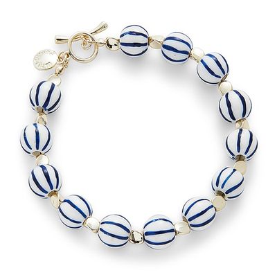 Ceramic Lines Gold Plated Bracelet