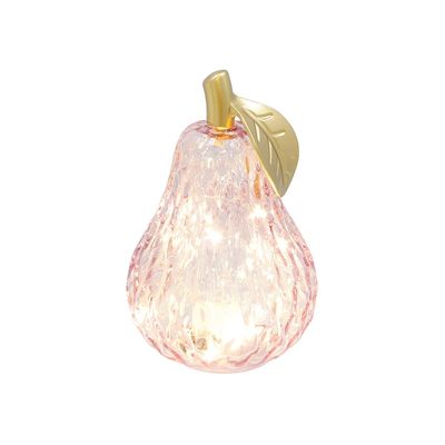 Diamond Cut LED Pear Large Lilac