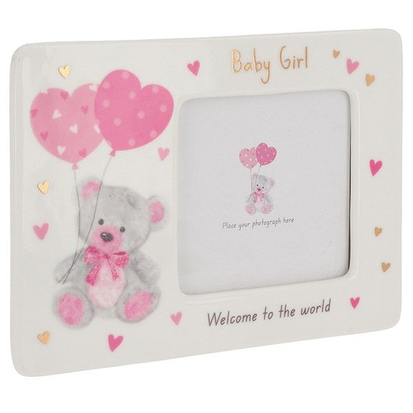Little Bear Ceramic Frame Girl