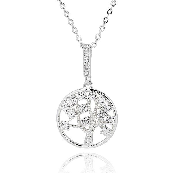 Tree of Life Elegant Silver Plated Necklace