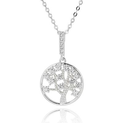 Tree of Life Elegant Silver Plated Necklace