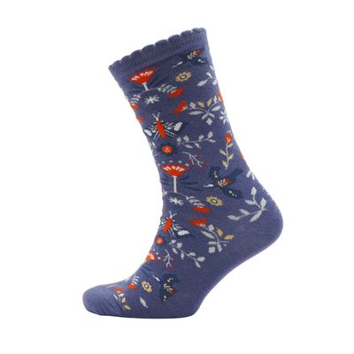 Set of 2 Sophia Lane Floral Ladies Sock Pairs