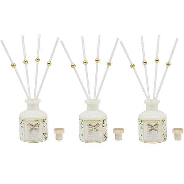Xmas Madelaine Diffuser Set of 3 White