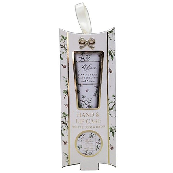 Xmas Hearts Design White Hand &amp; Lip Care