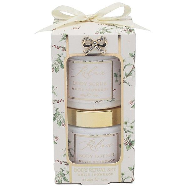 Xmas Hearts Design White Body Ritual Set