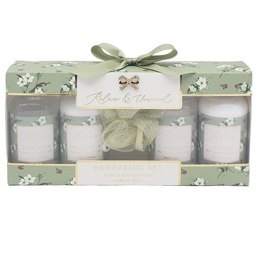 Xmas Hearts Design Pine Pamper Set